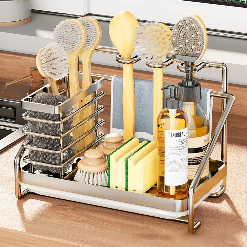 Tableware Holder Stainless Steel Chopstick Drying Rack Rustproof Spoon Knife Fork Storage Shelf Cutlery Storage Drainer