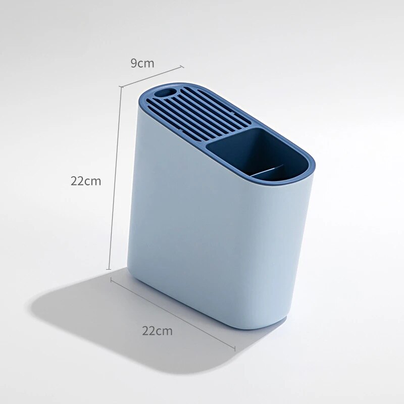 Oblique Chopstick Barrel Multifunctional Knife Chopstick Cage Kitchen Supplies Storage Rack Tableware and Knife Storage Rack