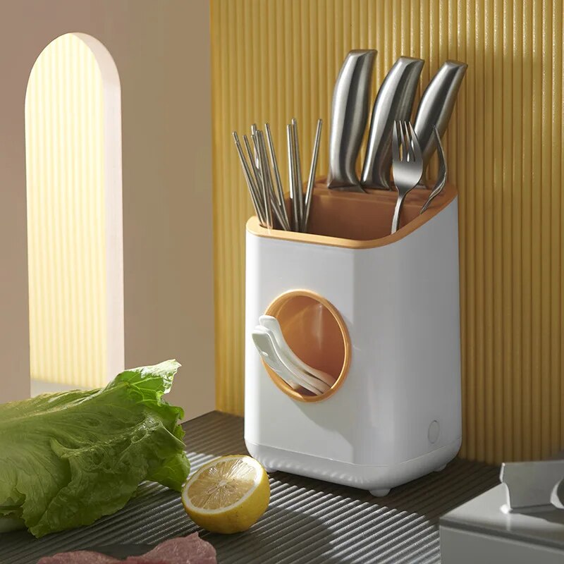Multifunctional Plastic Storage Container Tableware Rack Chopsticks Spoon Holder Knife Stand Dish Drying Racks Kitchen Accessori
