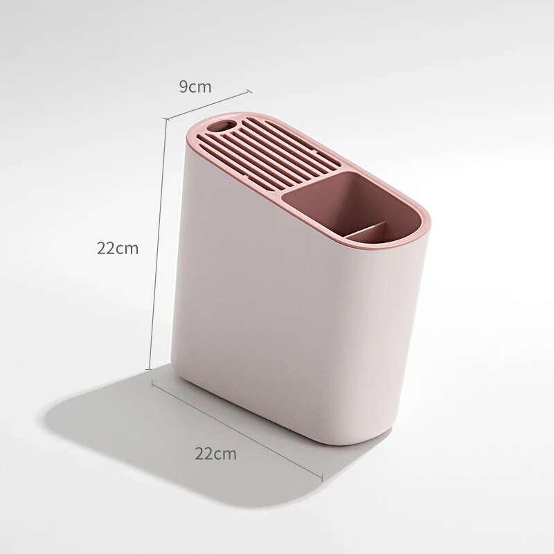 Oblique Chopstick Barrel Multifunctional Knife Chopstick Cage Kitchen Supplies Storage Rack Tableware and Knife Storage Rack