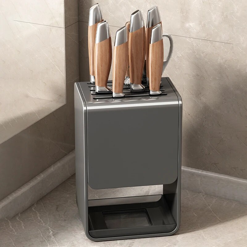 Kitchen Knife Rack Shelf No-punch Household Put Knife Holder Knife Storage Rack Kitchen Storage and Organization Accessories