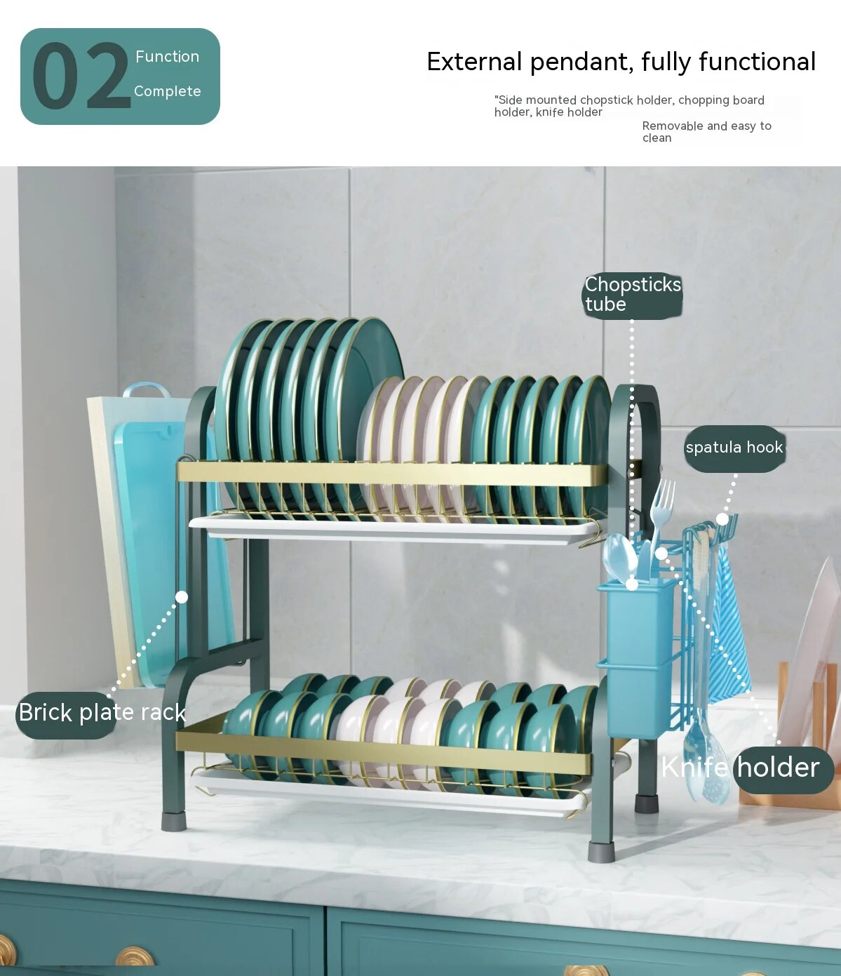 Dish Rack Drain Rack Dish Plate Dish Storage Rack Household Multifunctional Tableware Storage Shelf Organizer Kitchen Accessorie