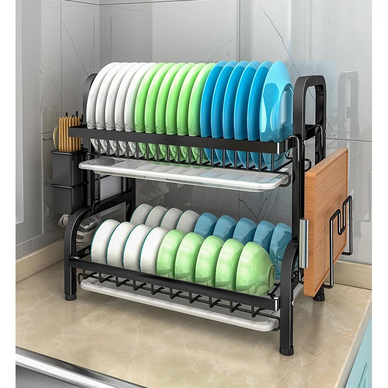Kitchen Storage Box Dish Rack Dish Household Tableware Drain Rack Kitchen Organizer Drying Rack Kitchen Accessories