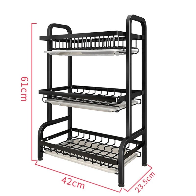 Kitchen Storage Box Dish Rack Dish Household Tableware Drain Rack Kitchen Organizer Drying Rack Kitchen Accessories