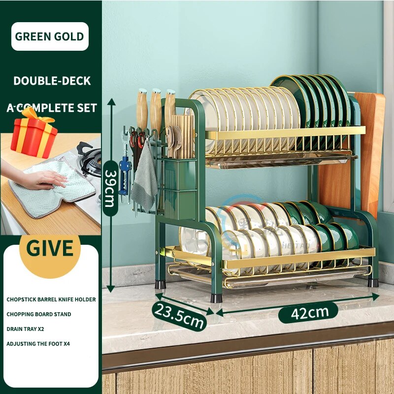 Kitchen Storage Box Dish Rack Dish Household Tableware Drain Rack Kitchen Organizer Drying Rack Kitchen Accessories