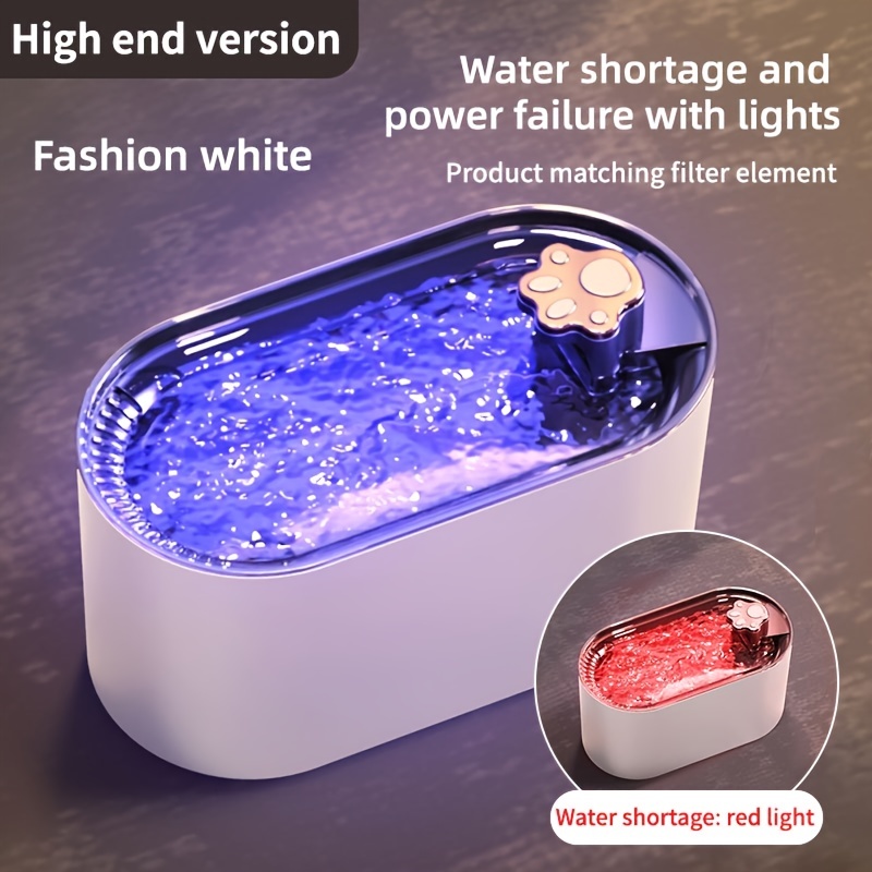USB Rechargeable Automatic Pet Water Fountain for Cats and Dogs - Circulating Water Dispenser for Indoor Drinking - Convenient and Hygienic
