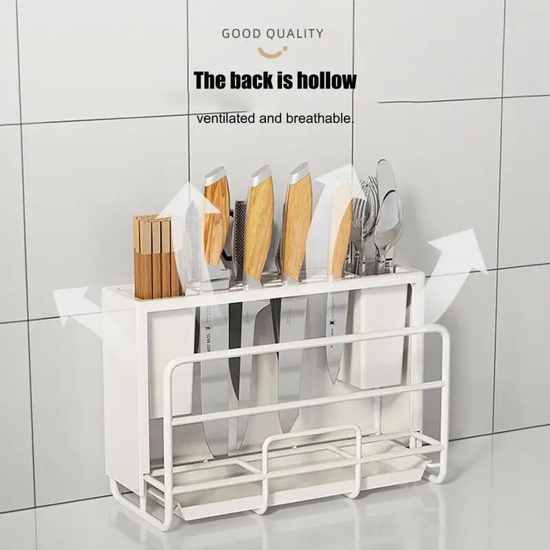 Multifunction Kitchen Knife Stand Cutting Board Holder Countertop Kitchen Utensil Tableware Storage Rack Kitchen Organizer