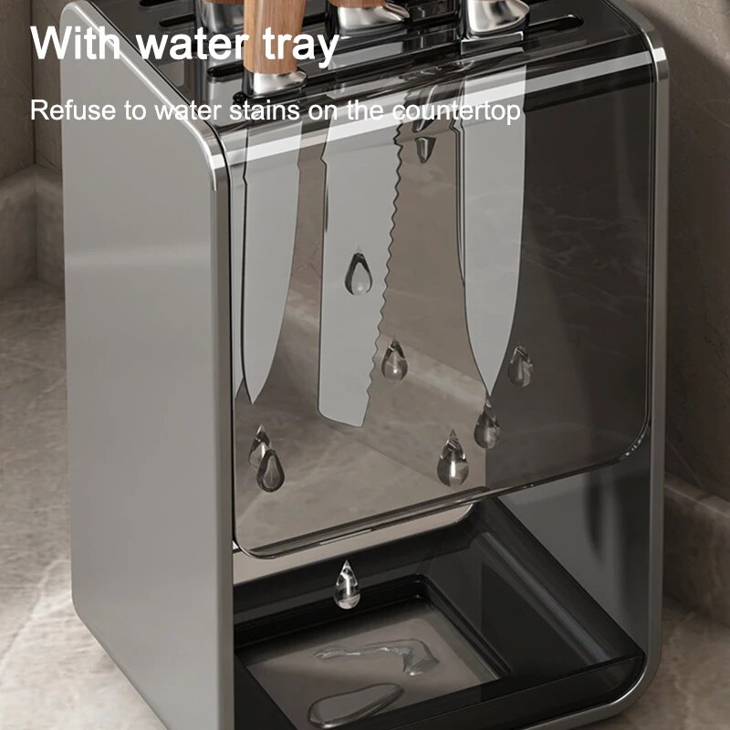 Kitchen Knife Rack Shelf No-punch Household Put Knife Holder Knife Storage Rack Kitchen Storage and Organization Accessories