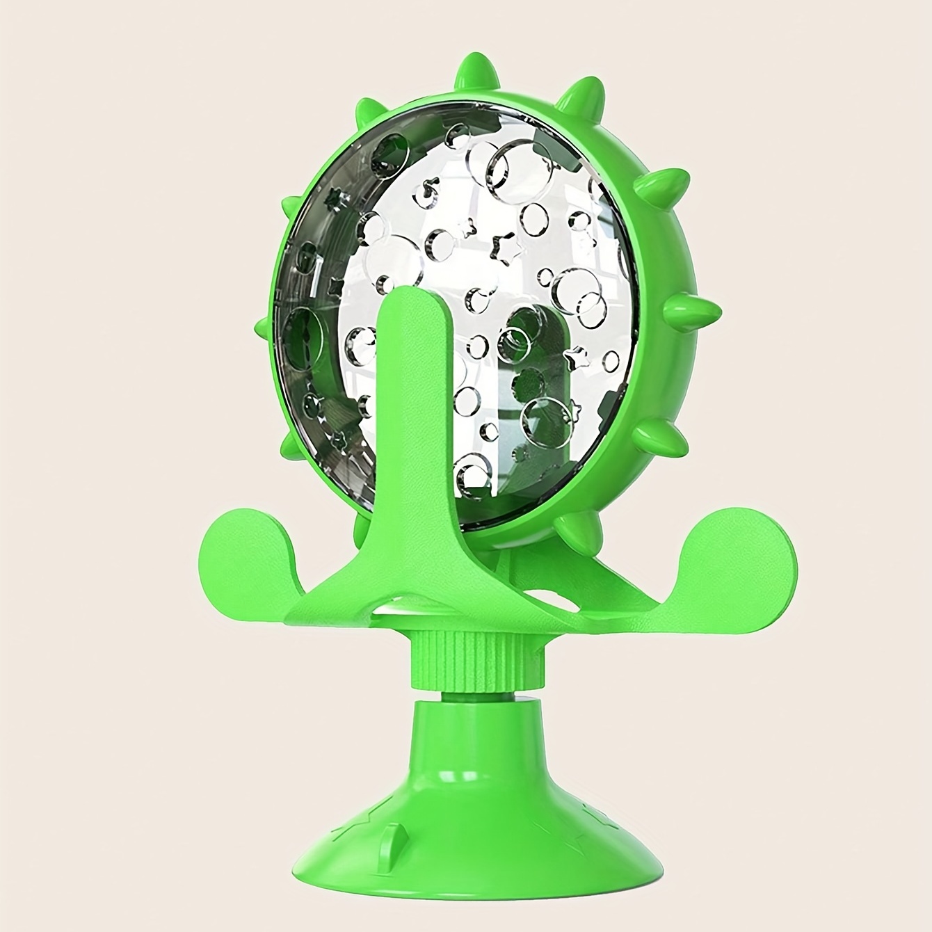 Cat Food Feeder Turntable Windmill Cat Teaser Toy Cat Leaking Toy Pet Food Device Pet Supplies