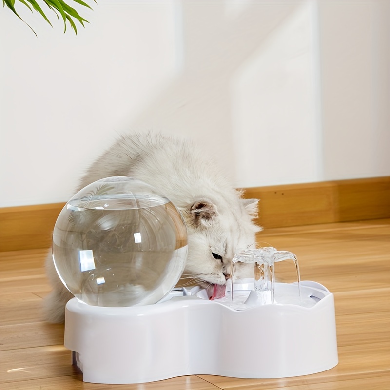 Smart Cat Water Fountain - Automatic USB Rechargeable Dispenser For Cats And Small Dogs - Provides Fresh And Filtered Water