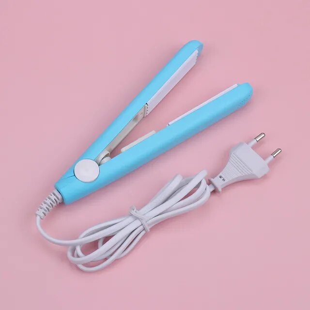 1PC New Curling Iron Mini Hair Iron Pink Corrugated Plate Electric Curling Iron Hair Art Styling Tools