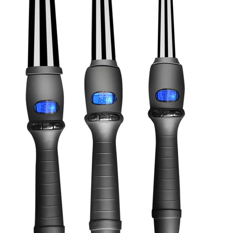 Curlers Conical Curling Iron Single Tube Ceramic Glaze Pear Flower Cone Electric Hair Curly Hair