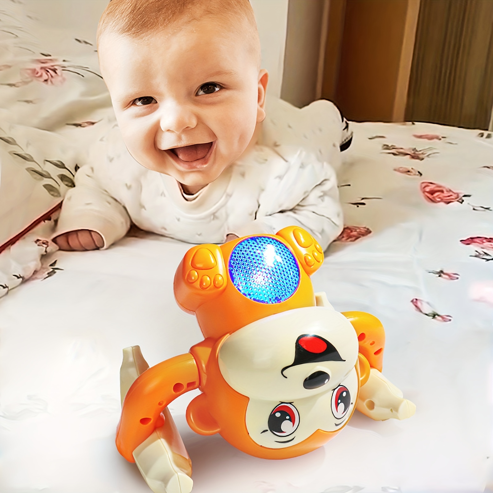 Remote Control Monkey Toys With Sounds Movable For Babies, Early Childhood Education For Children Boys Girls Christmas Gift