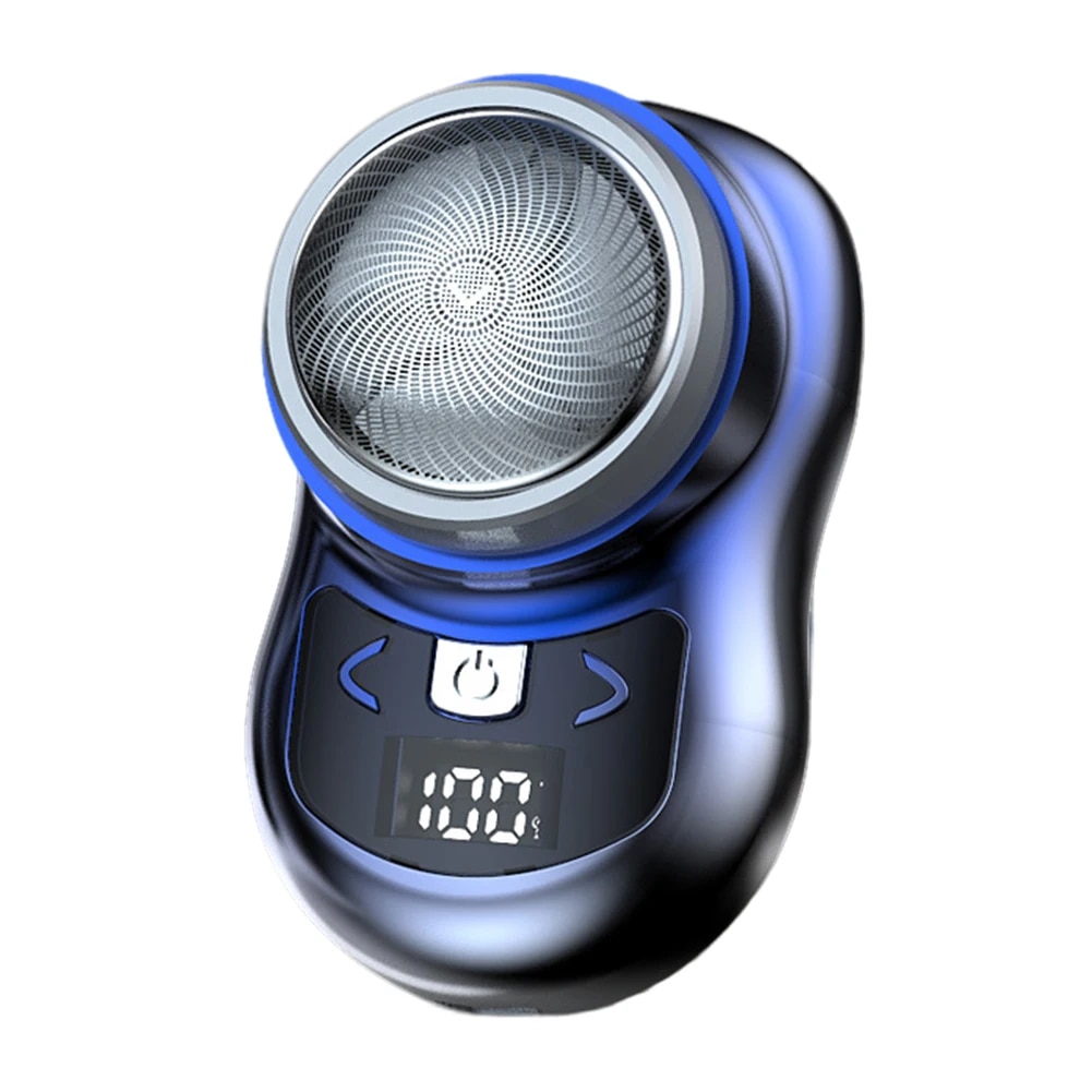 180mAh Men Electric Shaver Portable Mini Household Shaving Machine USB Rechargeable Digital Display for Removing Chest Body Hair