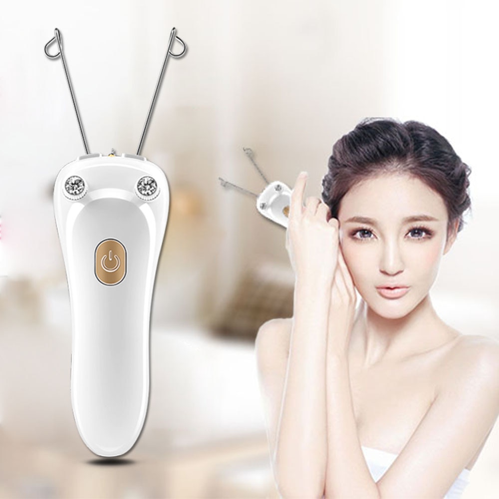Electric Hair Remover Women Beauty Epilator Body Facial Hair Removal Defeatherer Cotton Thread Depilator for All Body Parts