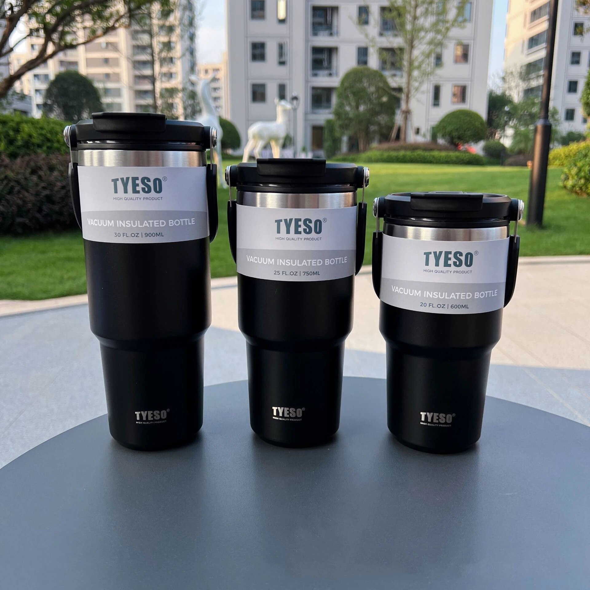 Tyeso Coffee Cup Thermos Bottle Stainless Steel Double-layer Insulation Cold And Hot Travel Mug Vacuum Flask Car Water Bottle