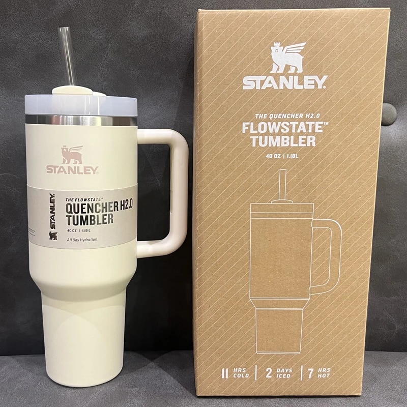 40oz Stanley Adventure Quencher H2.0 Tumbler With Handle Stainless Steel 40 Oz Water Bottle Vacuum Insulated Travel Cup