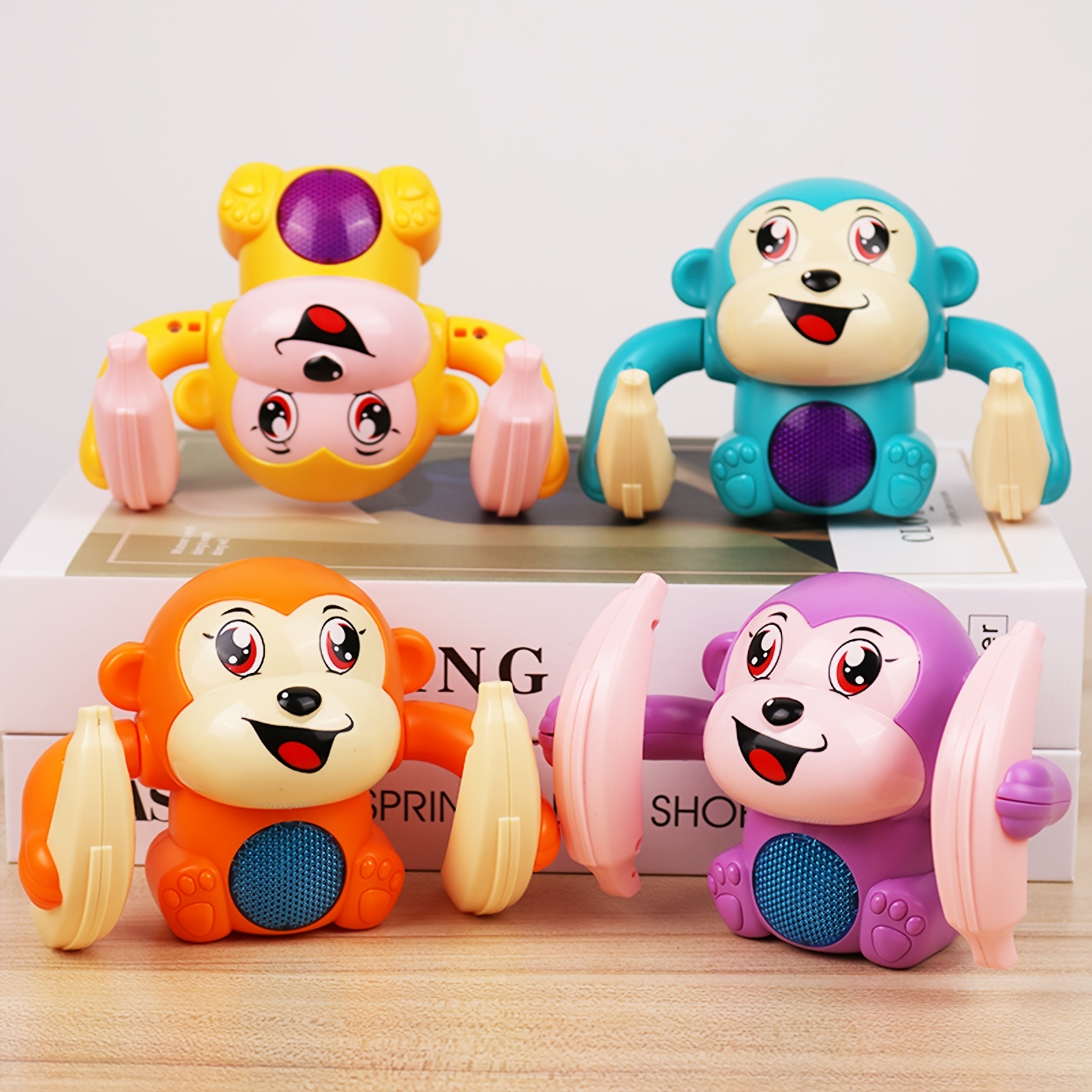 Remote Control Monkey Toys With Sounds Movable For Babies, Early Childhood Education For Children Boys Girls Christmas Gift