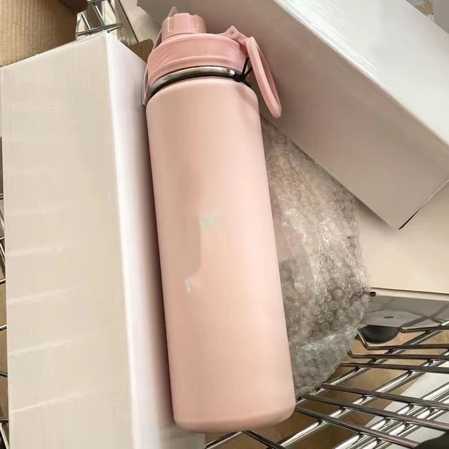 710ml Lulu Insulated Water Cup Sports Bottle Water Bottles Stainless Steel Pure Titanium Vacuum Portable Leakproof Outdoor Cup