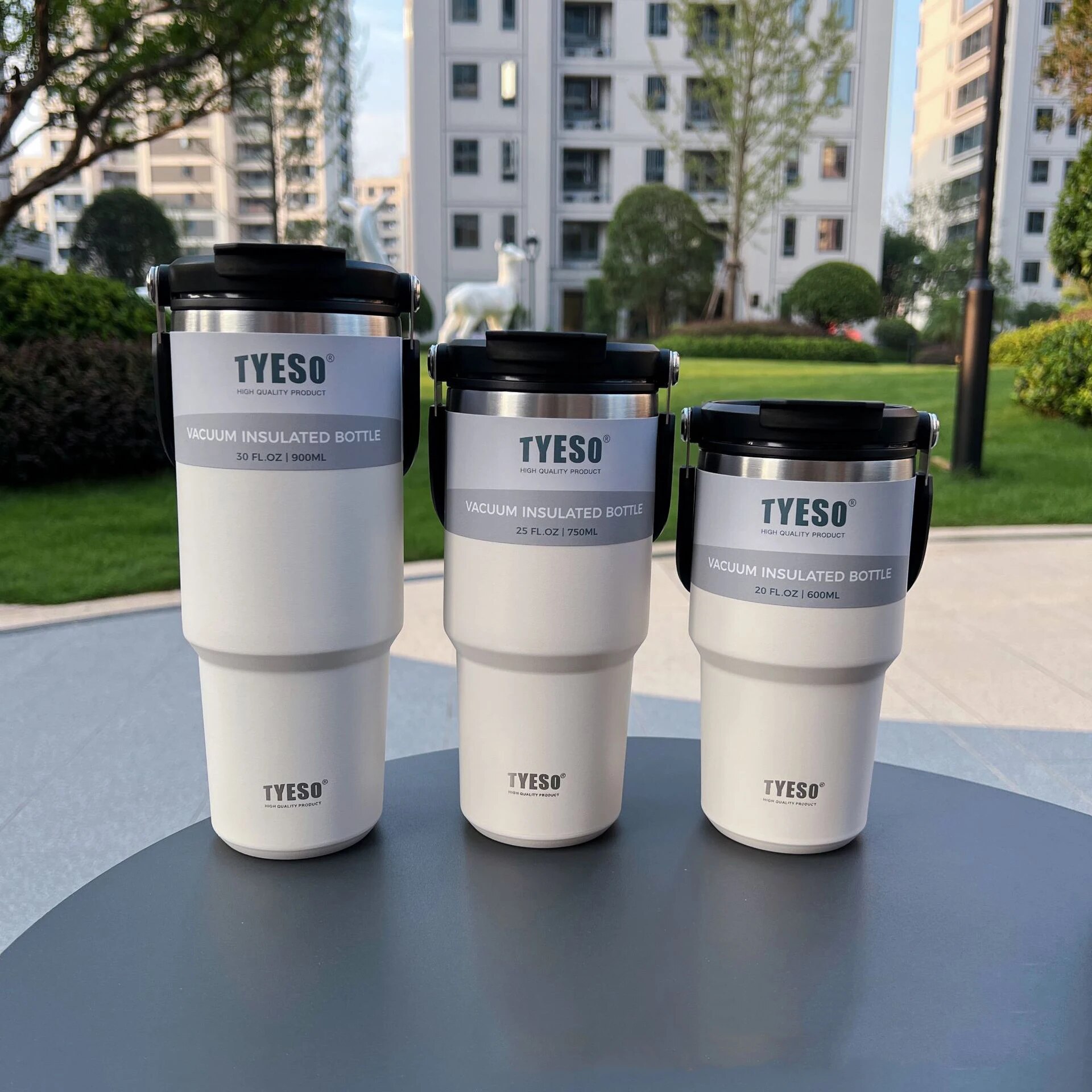 Tyeso Coffee Cup Thermos Bottle Stainless Steel Double-layer Insulation Cold And Hot Travel Mug Vacuum Flask Car Water Bottle
