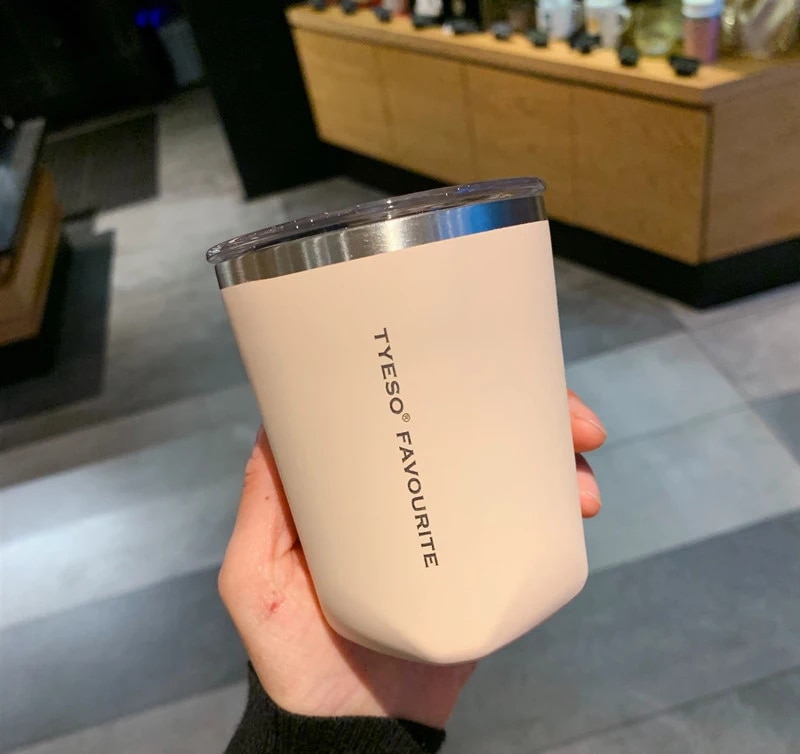 750/900ml Tyeso Thermal Bottle Coffee Cup Vacuum Mug 304 Stainless Steel Water Bottle Non-slip Leak-Proof Thermos Insulated Cup