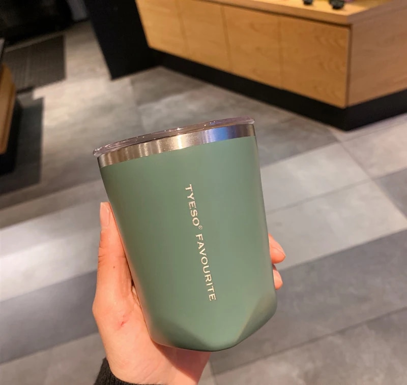 750/900ml Tyeso Thermal Bottle Coffee Cup Vacuum Mug 304 Stainless Steel Water Bottle Non-slip Leak-Proof Thermos Insulated Cup