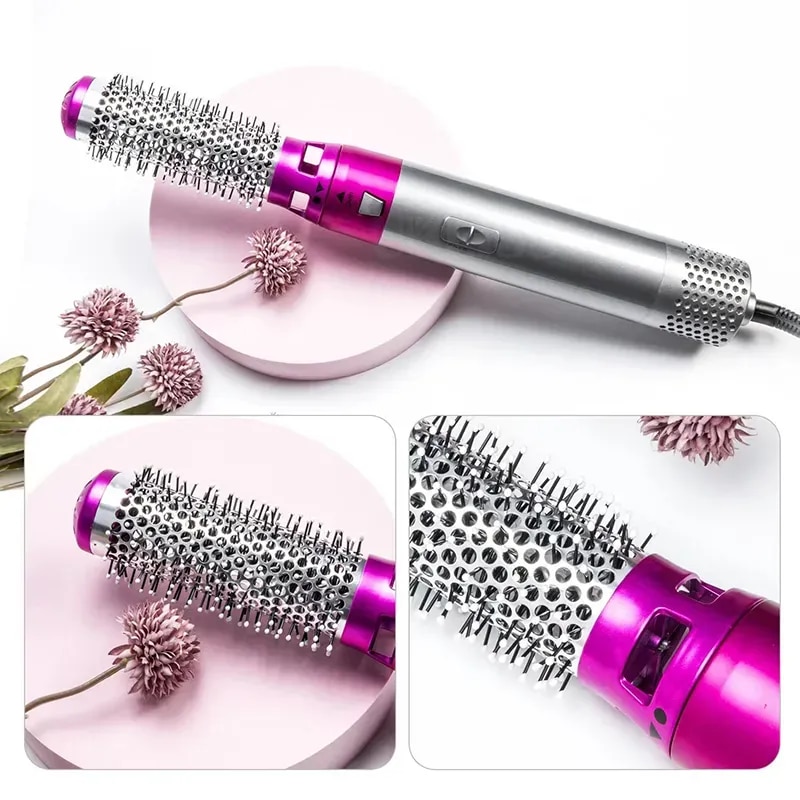 Hairdryer Comb A 5 In 1 Hot Air Comb For Curling And Straightening Hair Automatic Straight Hair Comb And Hair Dryer