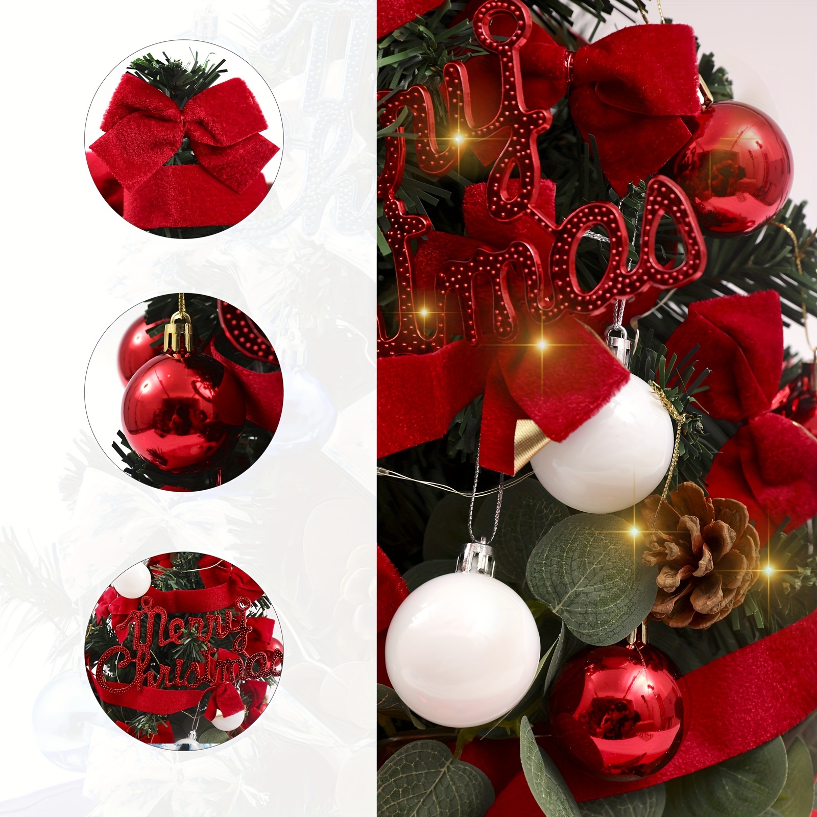 Merry Christmas Desktop Christmas Tree Home Decoration Supplies Small Ornaments 16.54inch Small Mini Christmas Tree Thanksgiving Day Gift