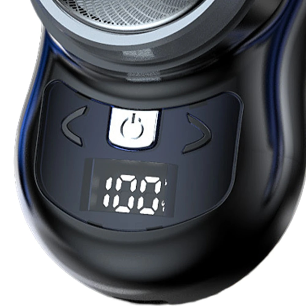 180mAh Men Electric Shaver Portable Mini Household Shaving Machine USB Rechargeable Digital Display for Removing Chest Body Hair