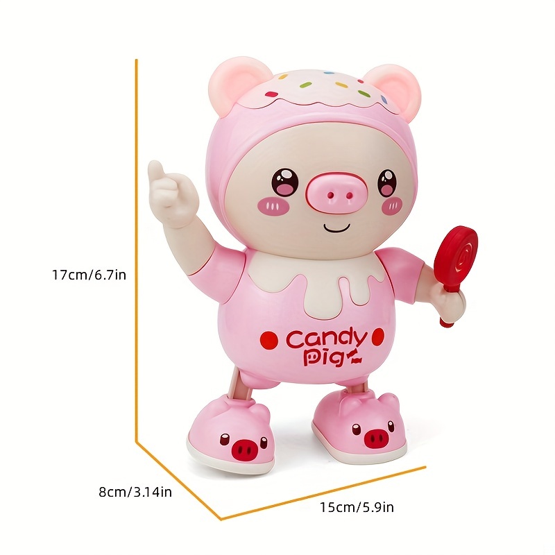 Adorable Smart Electric Pig Baby Toy Doll - Lights Up, Music Plays, & Twists & Swings! Halloween Thanksgiving Christmas Gifts