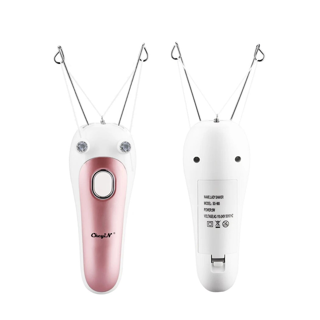 CkeyiN Women Electric Epilator Body Facial Hair Removal Defeatherer Cotton Thread Depilator Lady Shaver Face Hair Remover Beauty