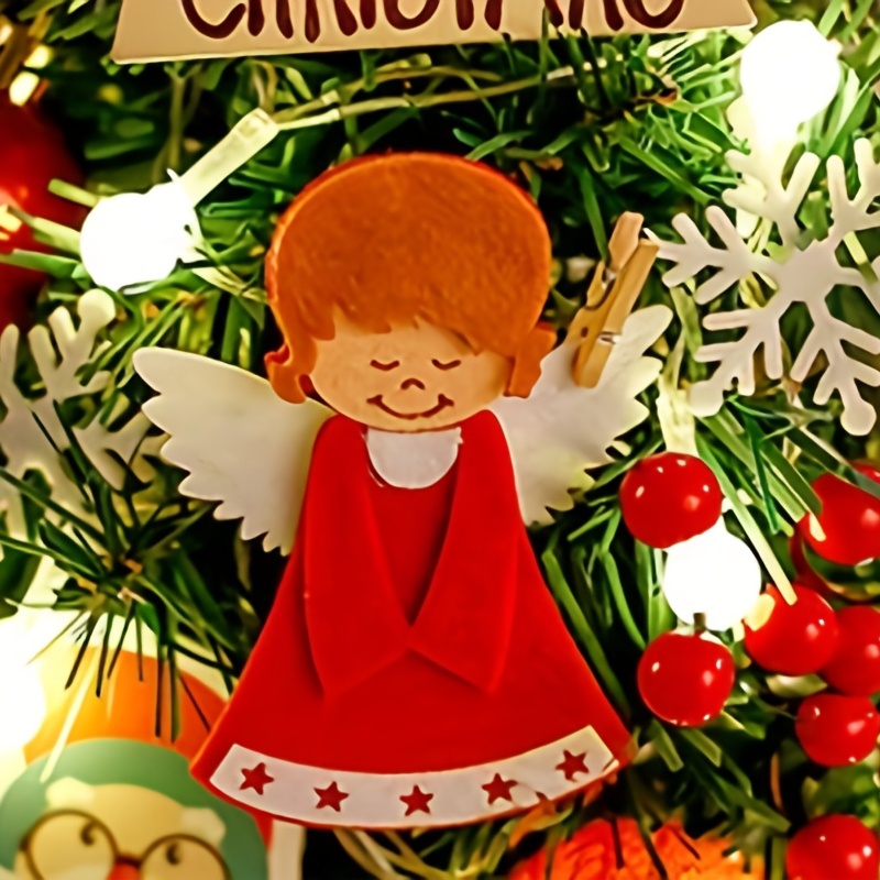 Mini Christmas Tree Set With LED Light, Tabletop Pre-lit Mini Christmas Tree Set, With Pine Cones, Ornaments Balls, Bells, Best DIY Christmas Decorations