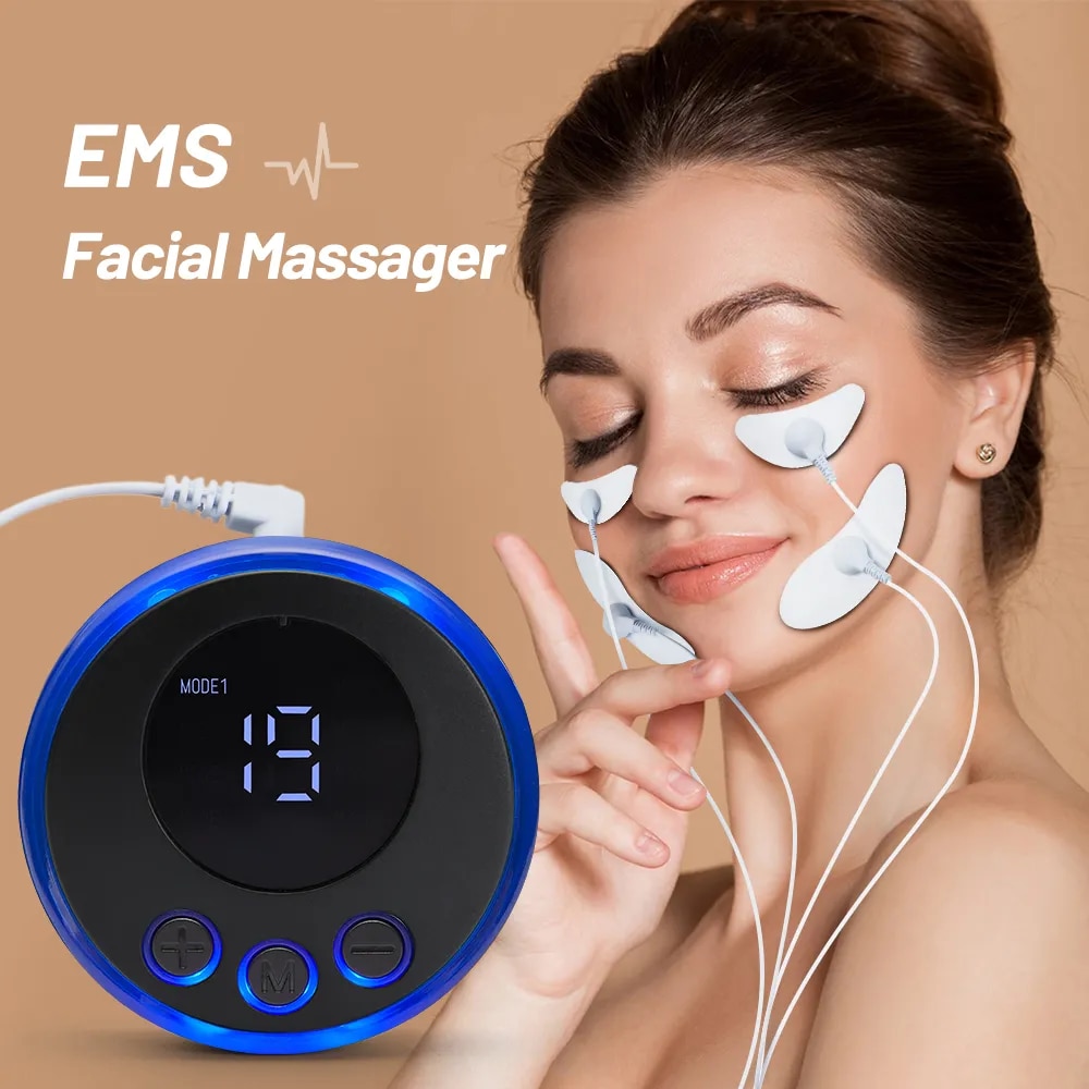 Facial Massager Current Muscle Stimulator Facial Lifting Eye Beauty Devic Neck Face Lift Skin Tightening Anti-Wrinkle