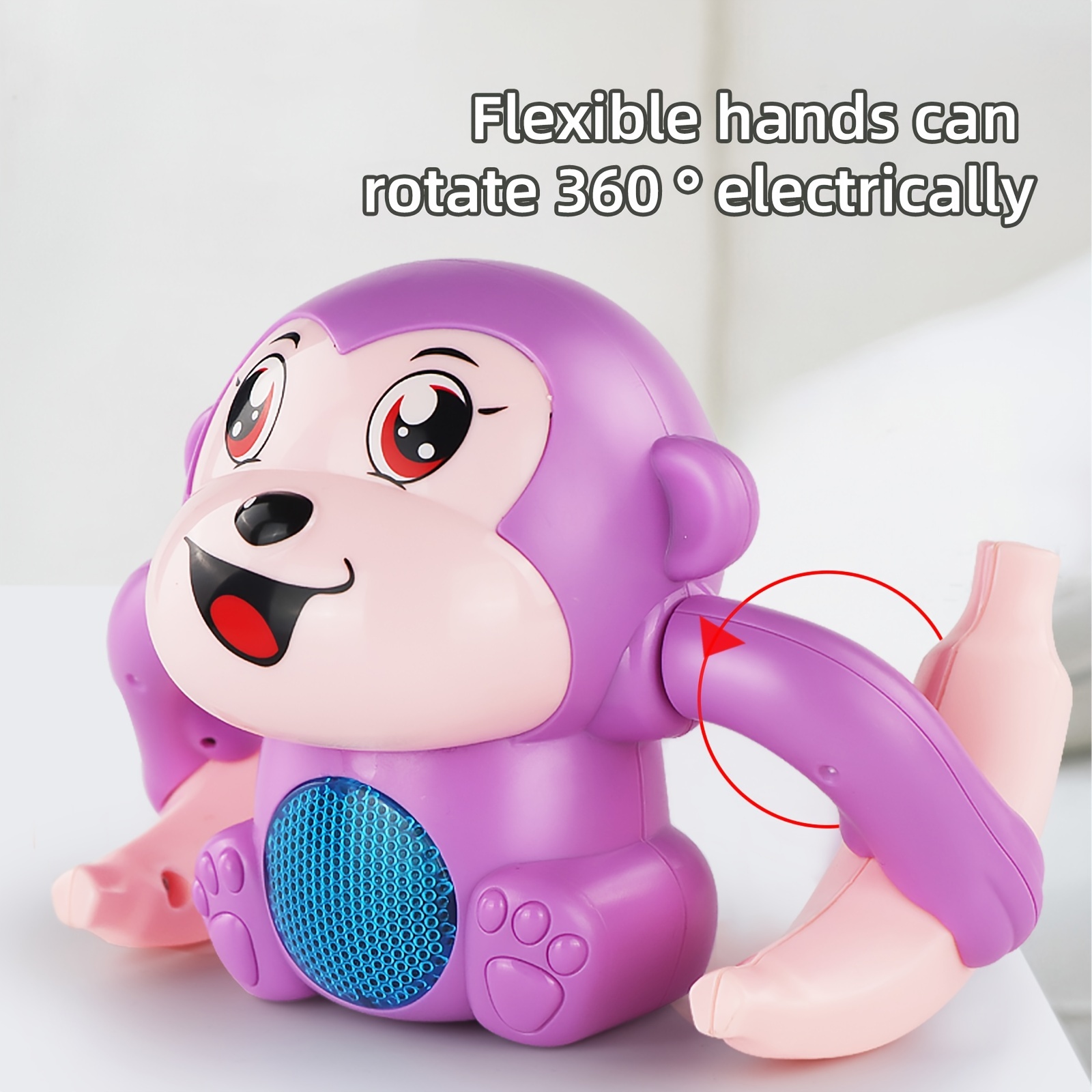 Remote Control Monkey Toys With Sounds Movable For Babies, Early Childhood Education For Children Boys Girls Christmas Gift
