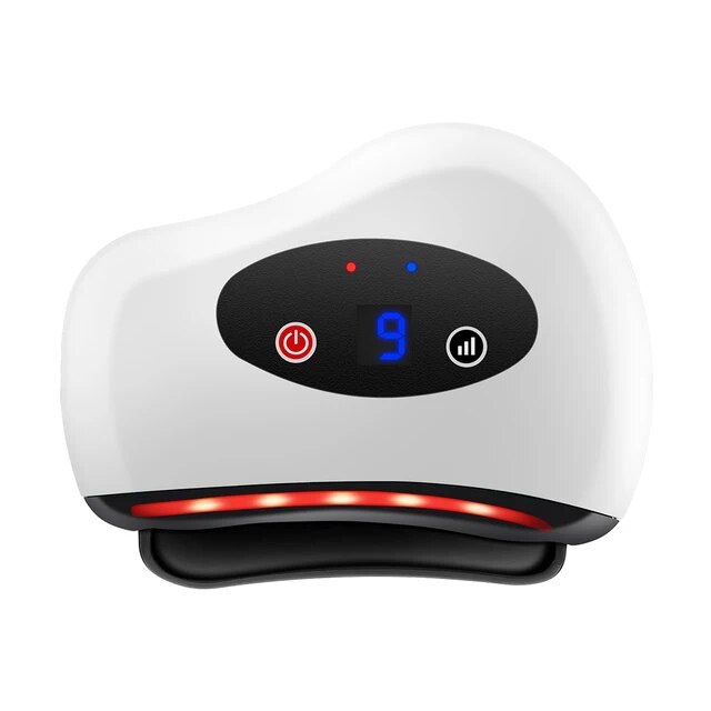 Electric Scraping Board Guasha Stone Gua Sha Scraper Hot Compress Vibration Facial Lifting Slimming Relaxation Massage Devices