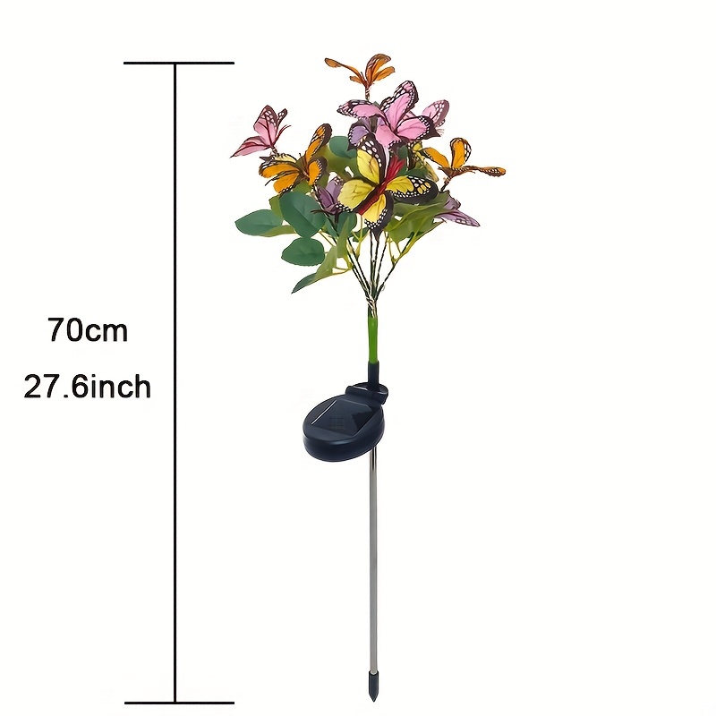 Solar Simulation Butterfly Tree Light, Outdoor Yard Decoration Butterfly Light, For Lawn, Ground, Garden