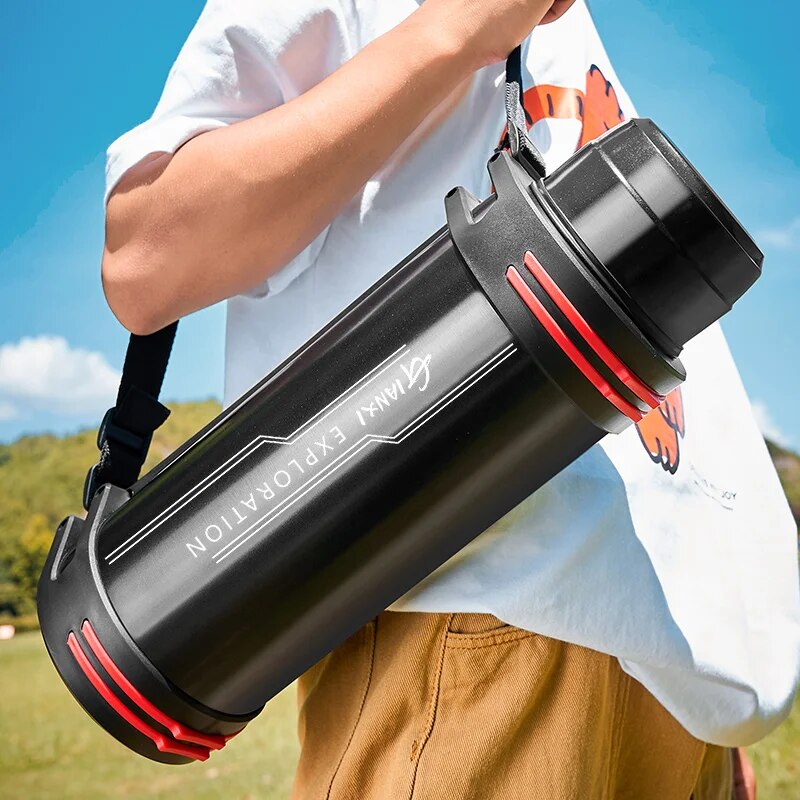 Stainless Steel Thermos Bottle Vacuum Large Capacity Flasks Water Bottle Insulated Water Outdoor Travel Bottle Cup Keeping Warm