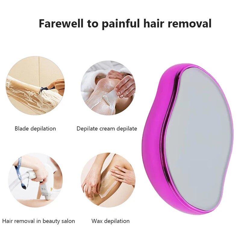 Upgraded New Crystal Hair Remover Nano Glass Sand Hair Remover Safe Painless Sand Hair Removal
