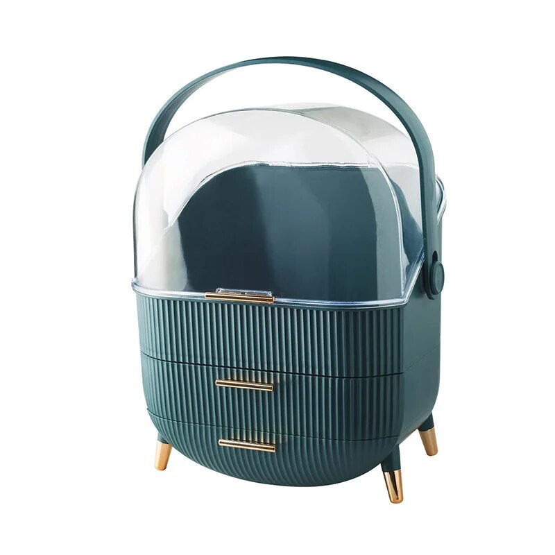 Cosmetic Storage Box Bathroom Big Capacity Waterproof Dustproof Jewelry Makeup Organizer Home Skin Care Make Up Storage Drawer