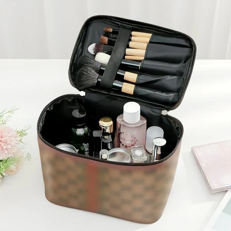 Cosmetic Storage Bag Travel Out Portable Work Clash Color Classic Models Large Capacity Fashion Handbag New Cute Storage Box