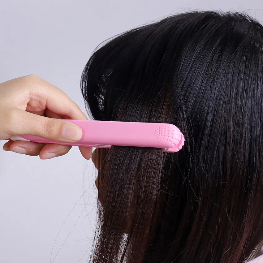 1PC New Curling Iron Mini Hair Iron Pink Corrugated Plate Electric Curling Iron Hair Art Styling Tools