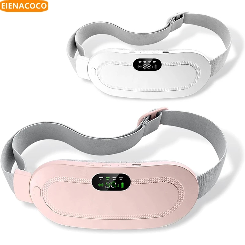 Menstrual Heating Pad Smart Warm Palace Belt Relief Waist Pain Cramps Vibrating Abdominal Massager Electric Waist Belt Device