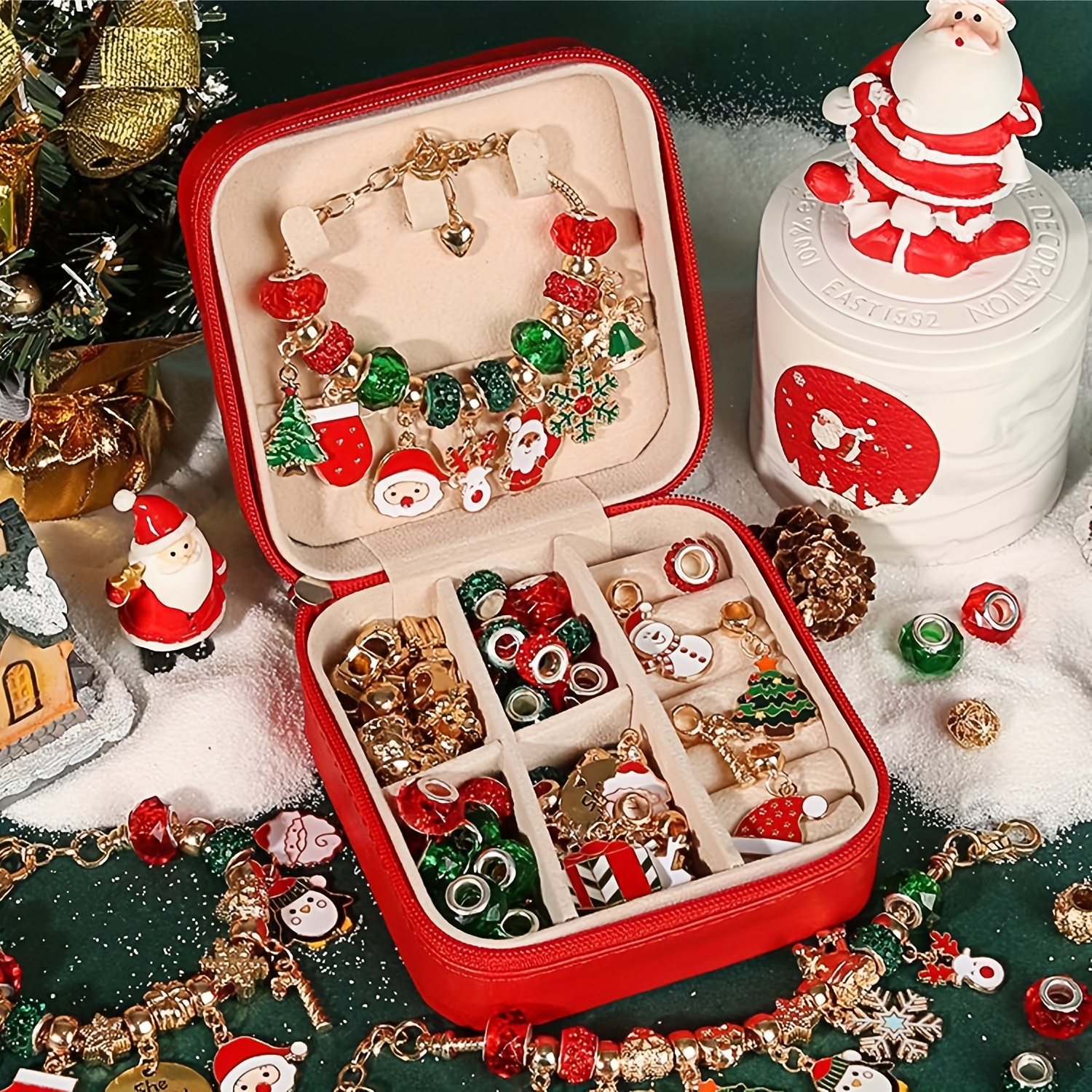 Christmas Charm Bracelet DIY Making Kit,