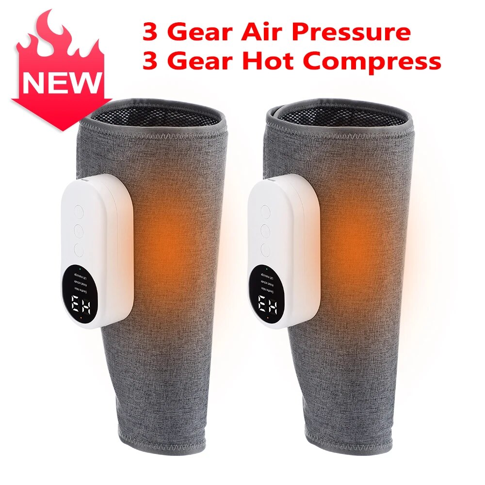 Leg Massager Air Compression for Blood Circulation and Pain Relief Pressotherapy Electric Kneading Airbag Calf Wrap Massage