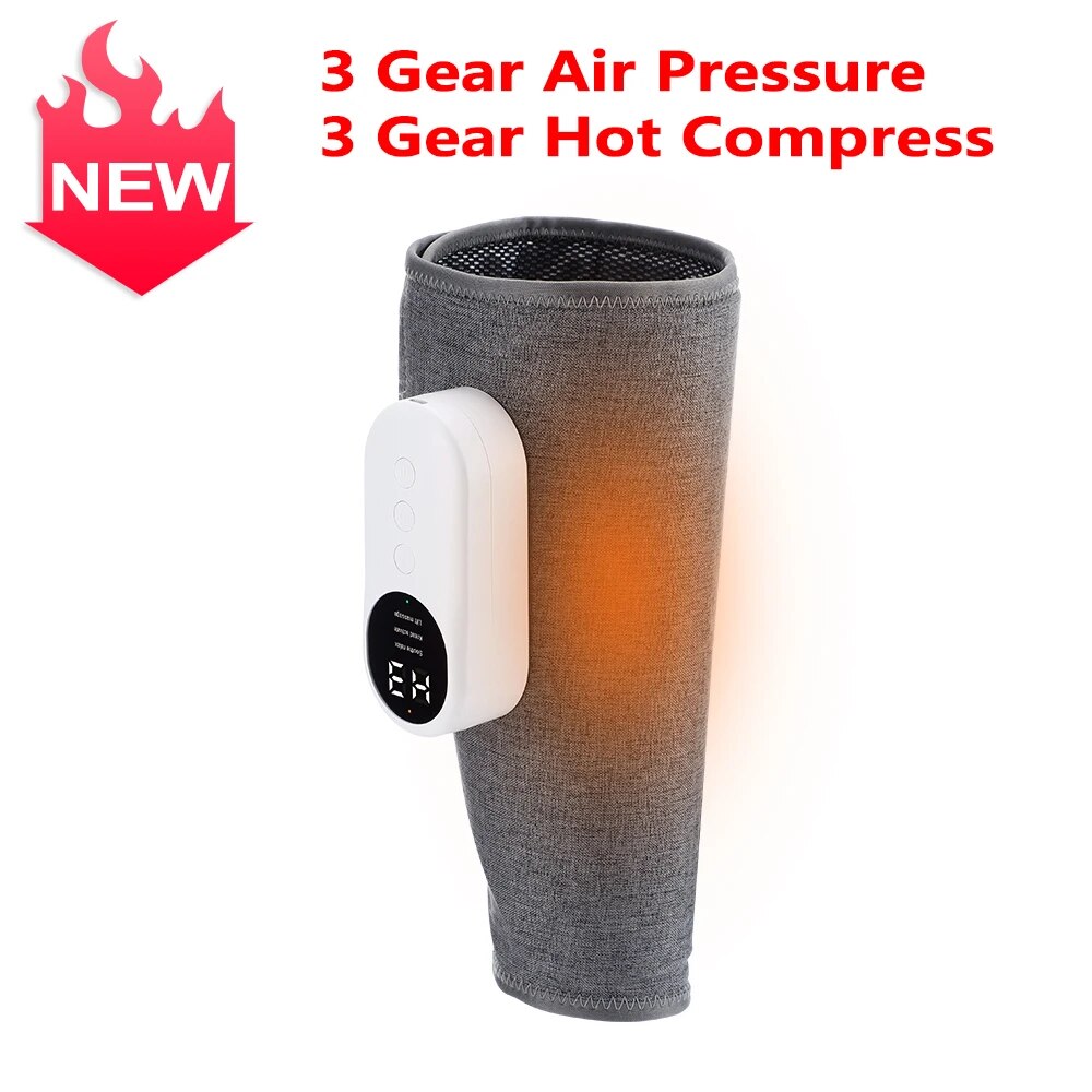 Leg Massager Air Compression for Blood Circulation and Pain Relief Pressotherapy Electric Kneading Airbag Calf Wrap Massage