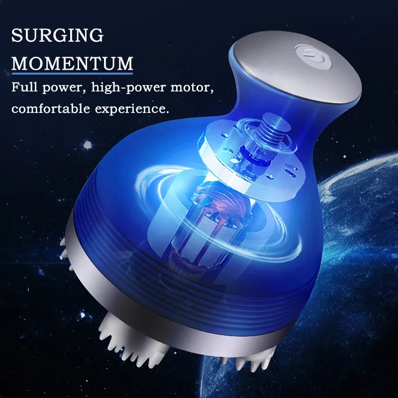 Electric Head Massager Health Care Antistress Relax Body Massage Deep Tissue Wireless Scalp Massager Prevent Hair Loss Relieve