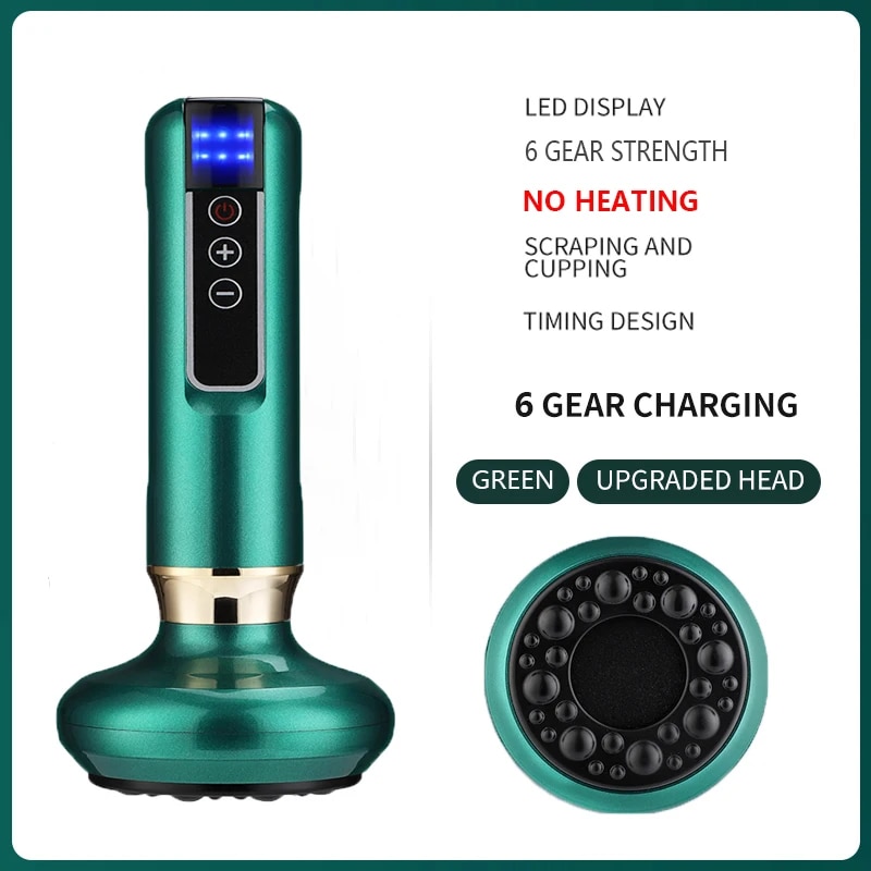 Electric Cupping Massager Vacuum Suction Cup GuaSha Anti Cellulite Beauty Health Scraping Infrared Heat Slimming Massage Therapy