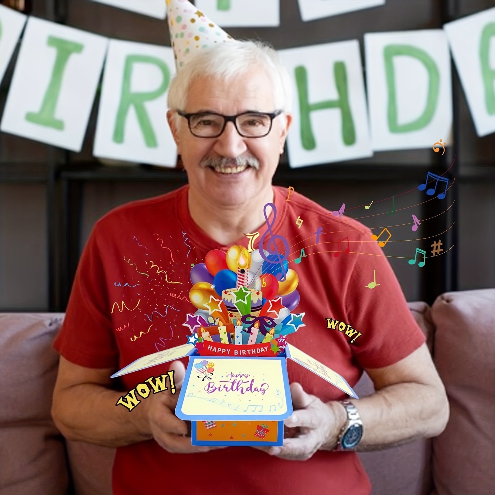 3D Musical Birthday Card, Blowable LED Light Candle, 3D Birthday Popup Cards, Blow Out Led Light Candle, And Play Happy Birthday Music For Men And Women, Handmade Paper Carved Card, Handmade Cartoon Card, Party Favors, Party Gift Decor