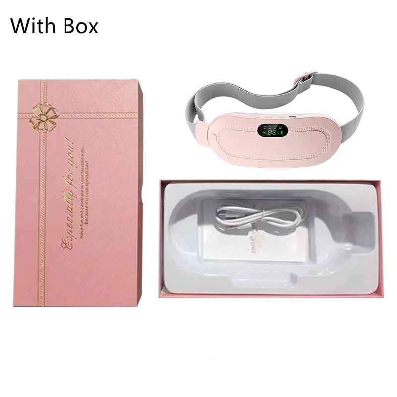 Menstrual Heating Pad Smart Warm Palace Belt Relief Waist Pain Cramps Vibrating Abdominal Massager Electric Waist Belt Device