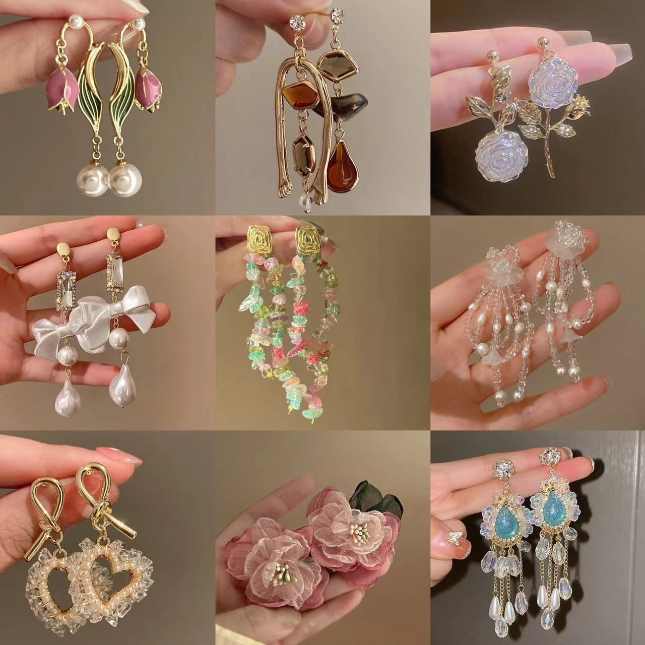 vintage French Style Earrings